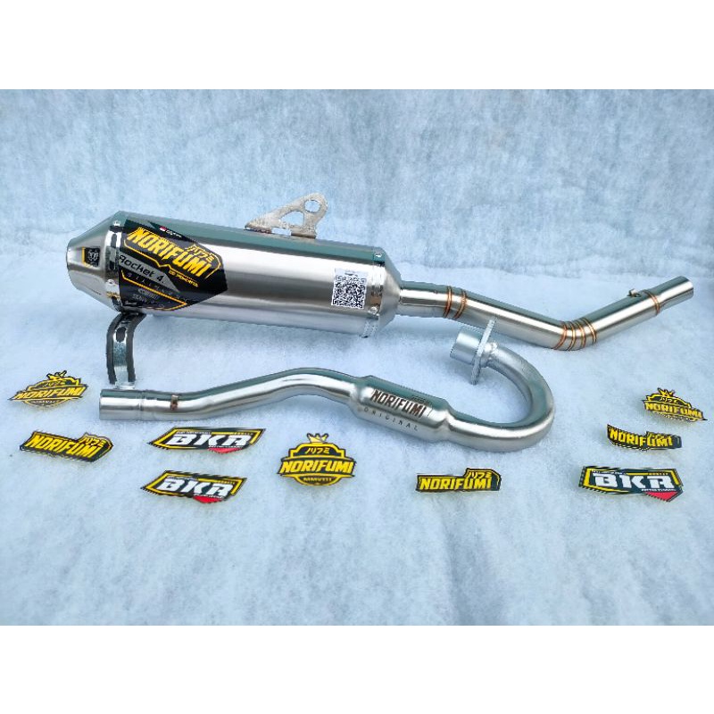 KNALPOT NORIFUMI ROCKET 4 STAINLES PNP CRF 150 KLX 150 D-TRACKER WR 155-6