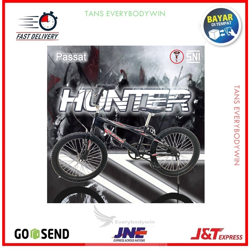 SEPEDA ANAK COWOK BMX 18 20 INCH HUNTER TIPE PASSAT KUALITAS PREMIUM
