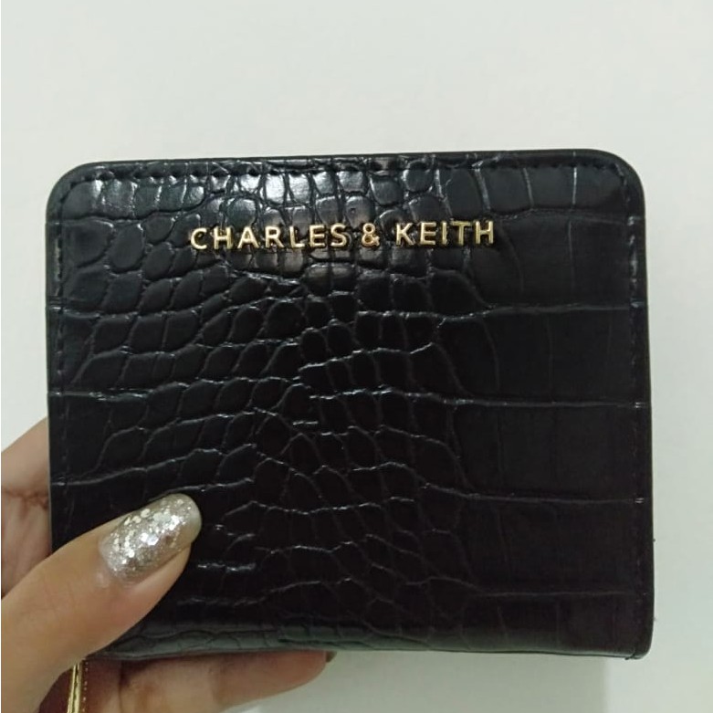 NEW!! DOMPET CNKCHARLES_KEITHHH LIPAT MINI CROCO WALLET IMPORT PREMIUM FREE BOX #642865