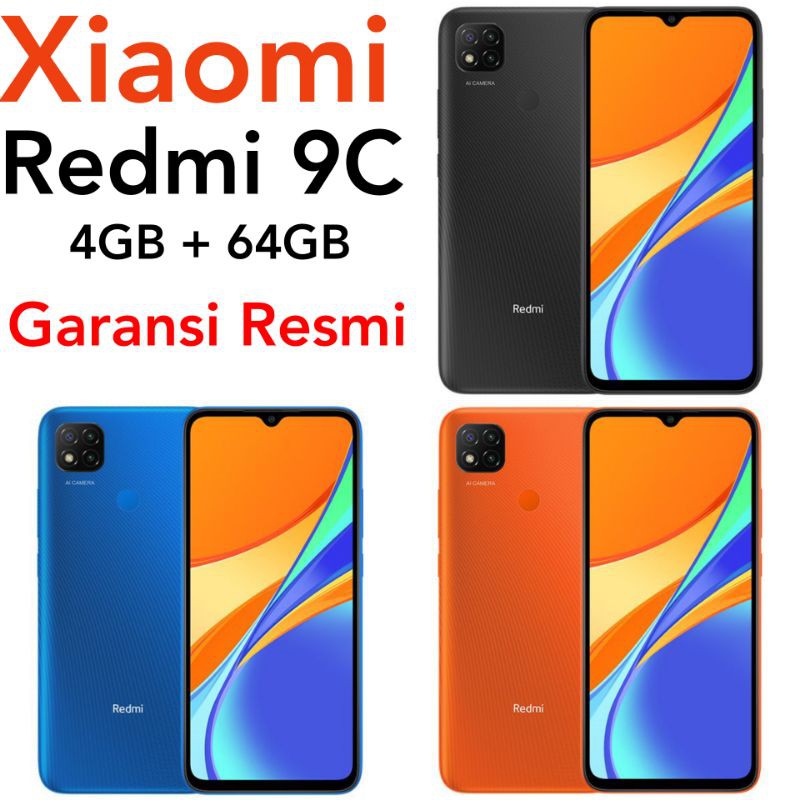 Xiaomi Redmi 9c 4/64 Garansi Resmi Indonesia TAM RAM 4GB 64GB 4 GB 3GB 32GB