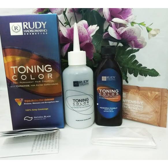 Rudy Hadisuwarno Hair Toning Color Natural Black 60ml