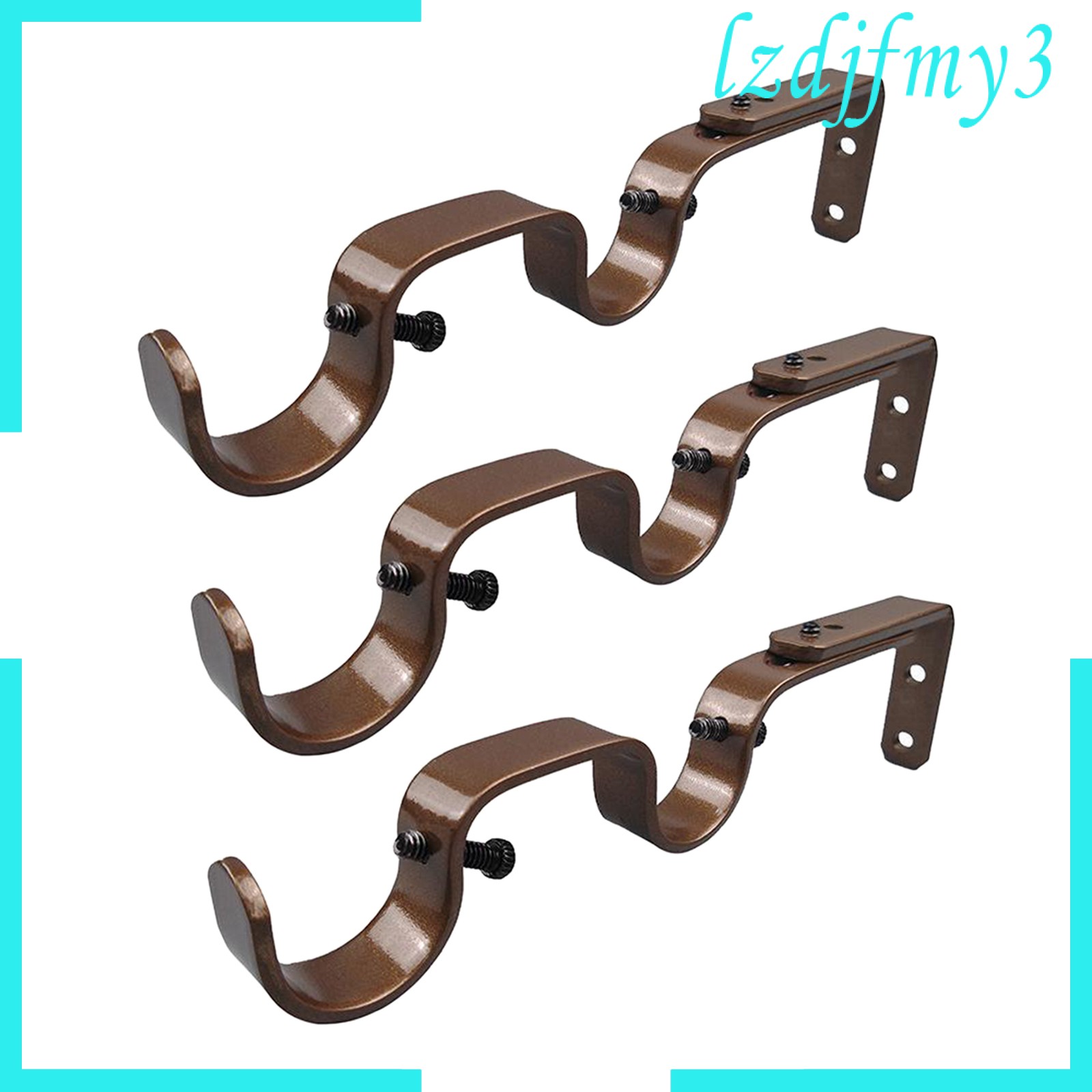 Cozylife 3pcs Adjustable Iron Window Curtain Rod Bracket Holder Wall Hanging Cutrain Rod Shopee Indonesia