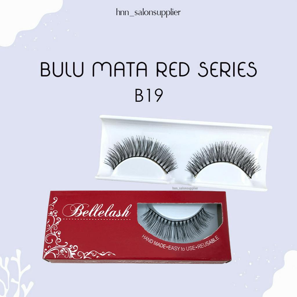 B19 Bulu Mata Palsu Handmade Fake Eyelash Eye Lashes Lash Artifivial Belle Eyelashes