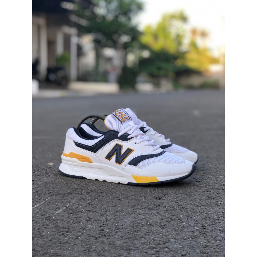 Sepatu Sneakers New Balance NB 997 White Orange Original
