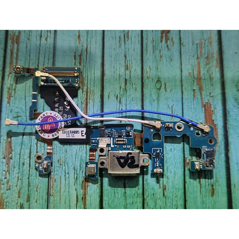 Fleksibel Flexibel Flex Konektor Conector Charger Board Papan Cas SAMSUNG S9 G960F  Ori Copotan Hp