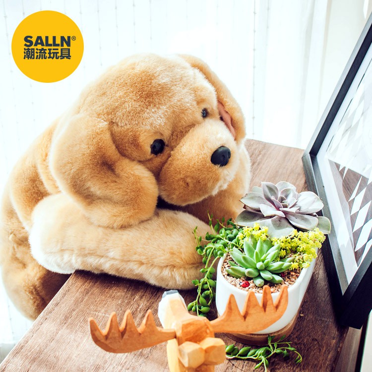 Boneka Anjing Emas Lucu Bahan Plush Shopee Indonesia