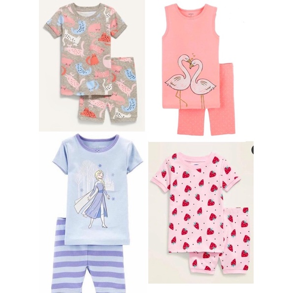 Piyama Baju Tidur Pendek Anak Perempuan ON Carters