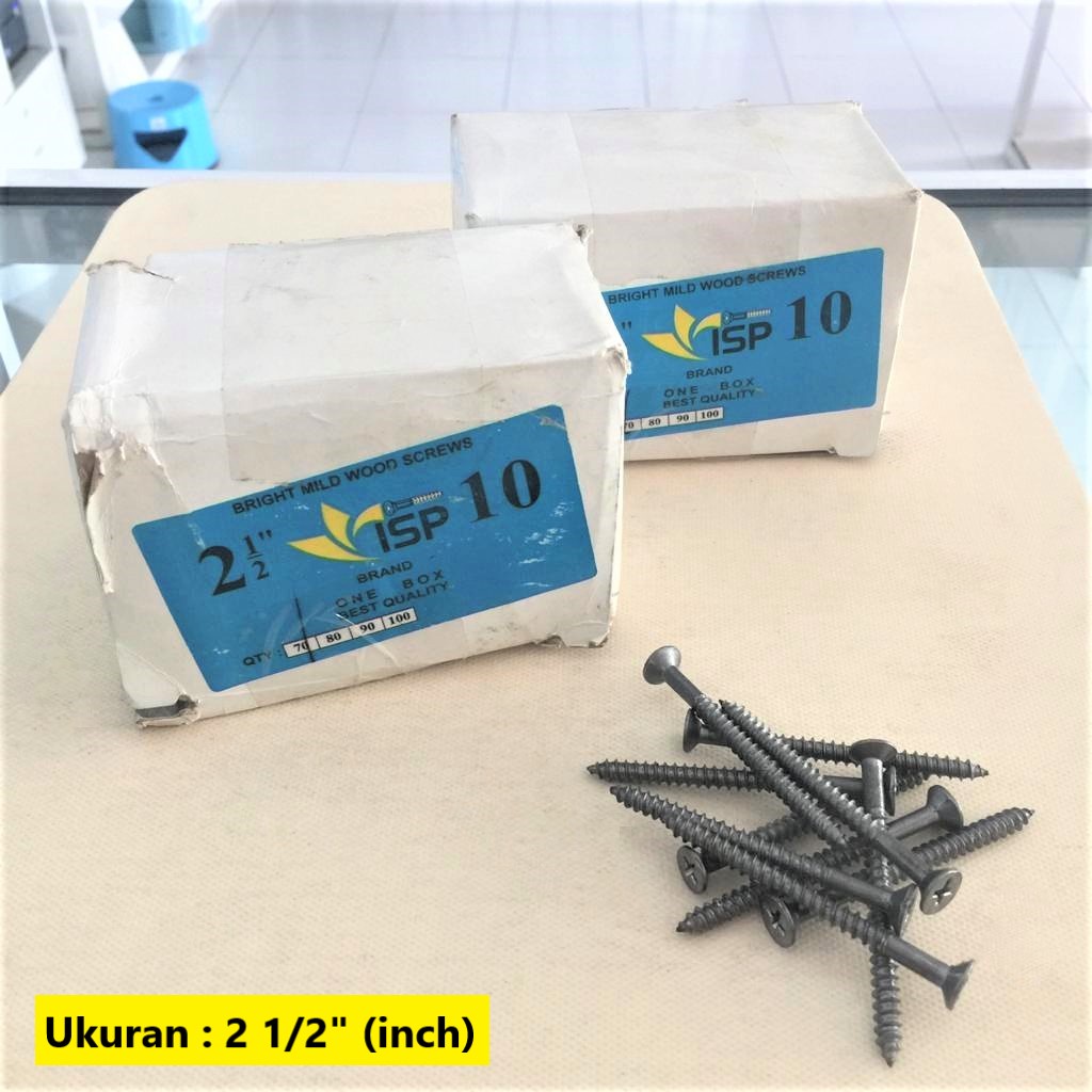 SEKRUP SKRUP 2 1/2" (inch) / SEKRUP SKRUP BESI KAYU