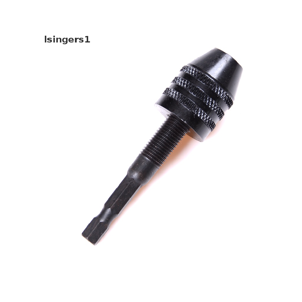 (lsingers1) Adaptor Mata Bor Chuck Hex Shank 0.3-6.5mm Bits