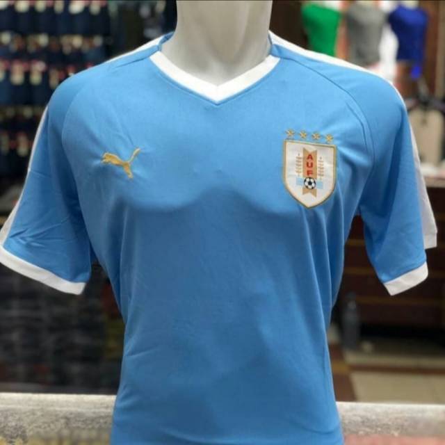 JERSEY BOLA URUGUAY HOME OFFICIAL 2019 GRADE ORI