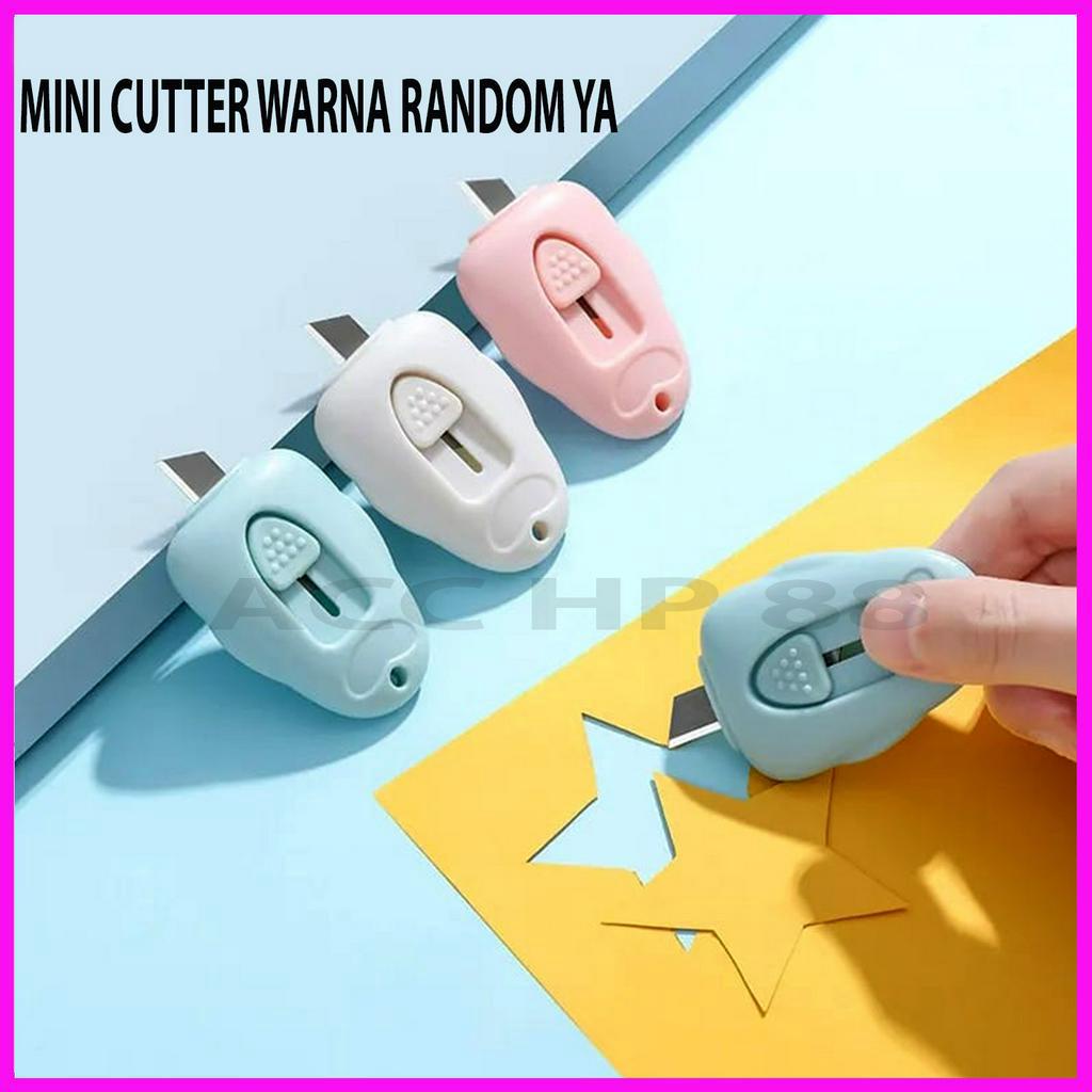 

ACCHP Mini Cutter Pisau Pemotong Kertas Portable Bentuk Awan / Pisau Mini Kecil