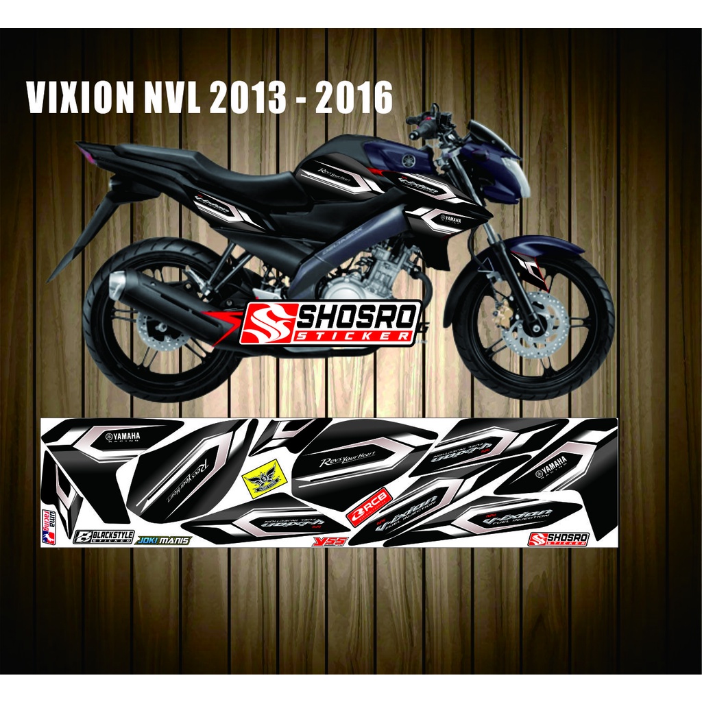 COD VARIASI STICKER MOTOR VARIASI YAMAHA VIXION NVL 2013-2016 CUSTOM STRIPING MOTOR VARIASI STYLE NE