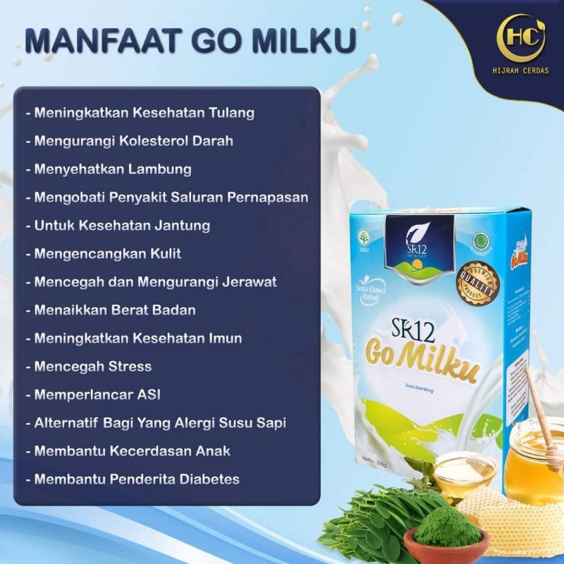 

GOMILKU/SUSU KESEHATAN/SUSU KAMBING PREMIUM/ PEMANIS ALAMI DARI MADU/