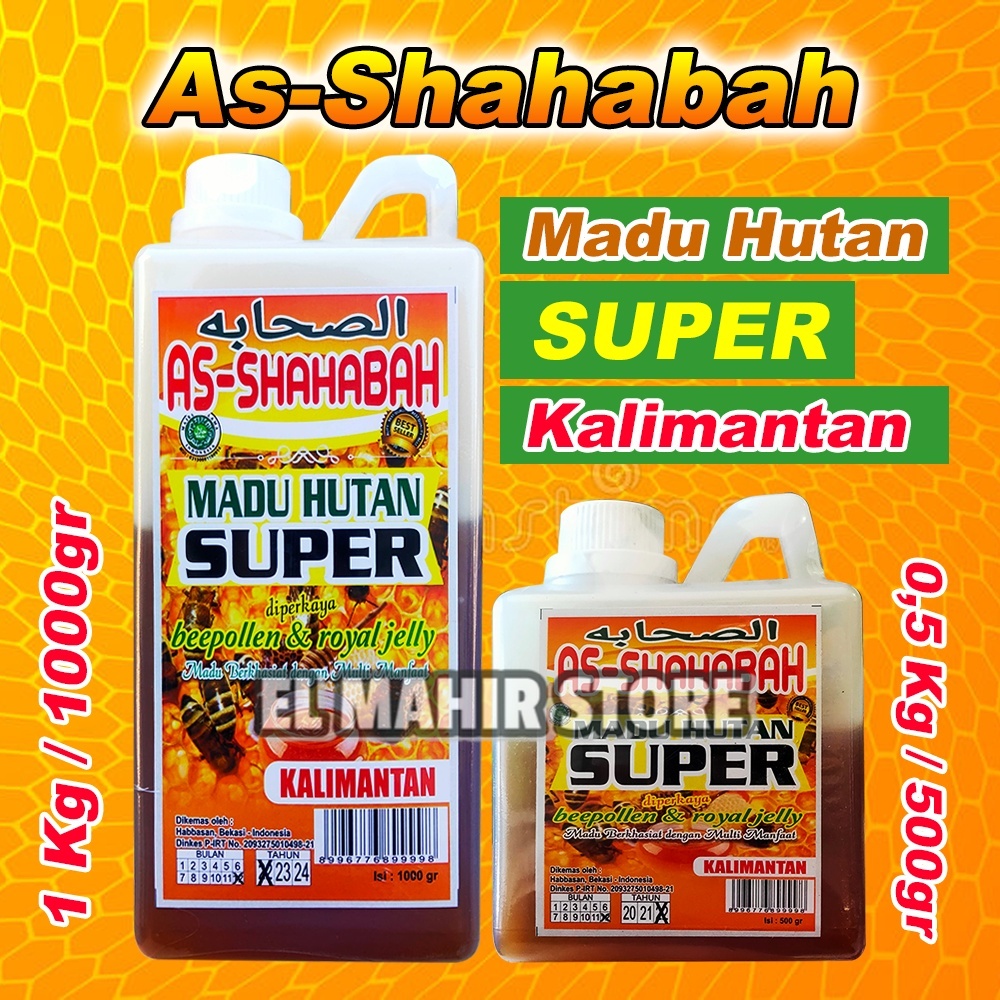 

Madu Hutan Kalimantan As-Shahabah Bee Pollen Royal Jelly 1kg & & 500gr