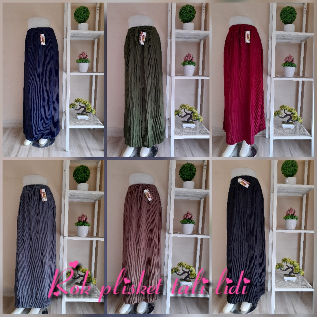 In-jaya ROK PLISKET LIDI HYGET PREMIUM SEPAN SPAN MURAH POLOS MUSLIM HIJAB ABG ALLSIZE GROSIR KARET SLIM RAMPING