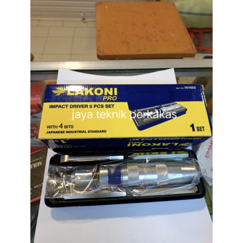 impack driver 5 pc set lakoni pro - set obeng ketok - lakoni pro