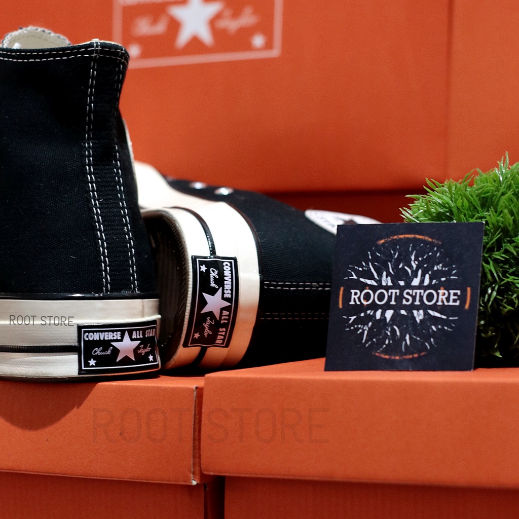 100% BNIB Sepatu Converse 70s Hi Black White