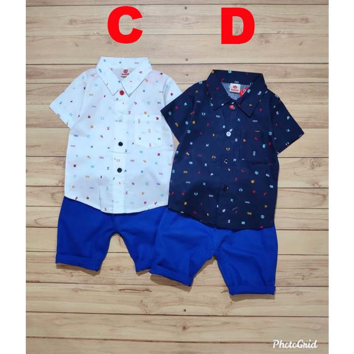 BAJU ANAK BAYI LAKI LAKI Setelan Kemeja Anak Bayi Car