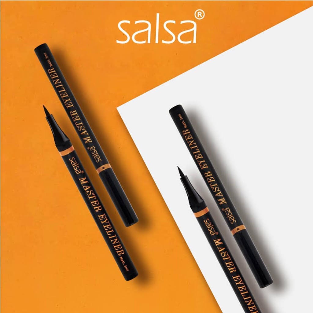 SALSA Master Eyeliner Pen Hitam - Long Lasting Eyeliner Pen