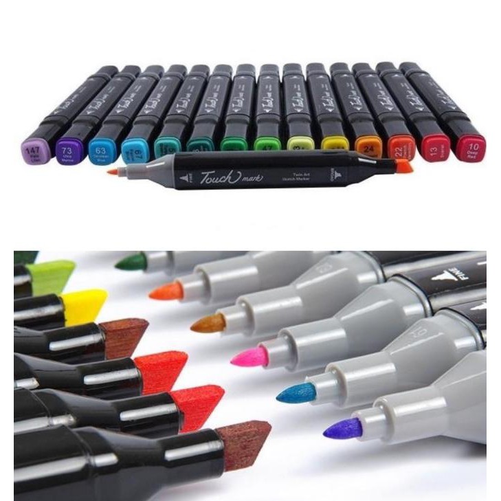 

SPIDOL 60 WARNA ANAK GAMBAR SKETSA TWIN MARKER SKETCH COPIC