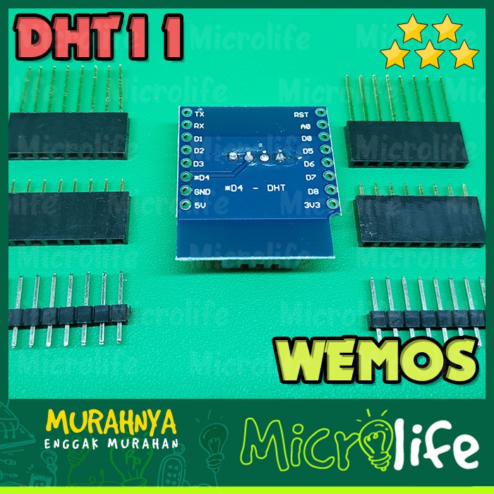 DHT11 TEMPERATURE HUMIDITY Shield WEMOS SENSOR SUHU KELEMBABAN