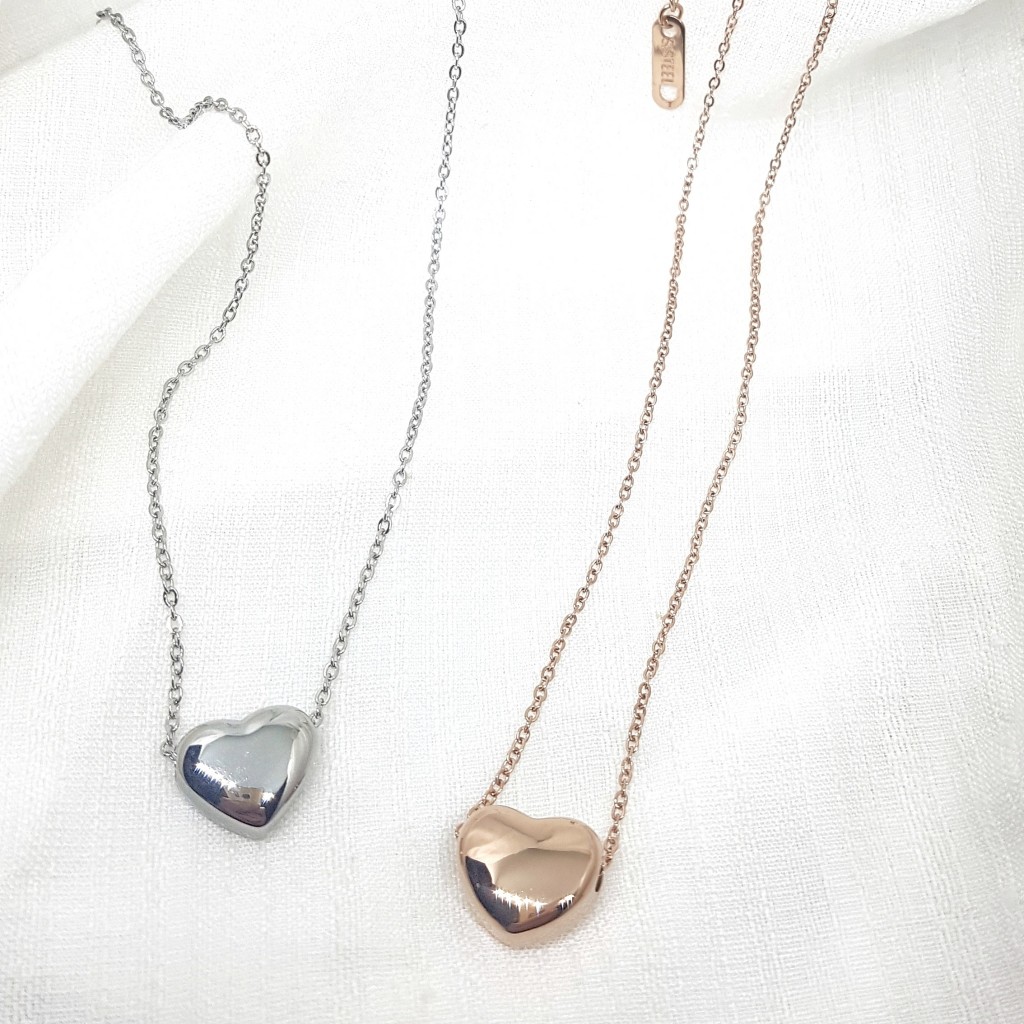 Lovey - Kalung Stainless Steel/Titanium Anti Alergi - Kalung Bentuk