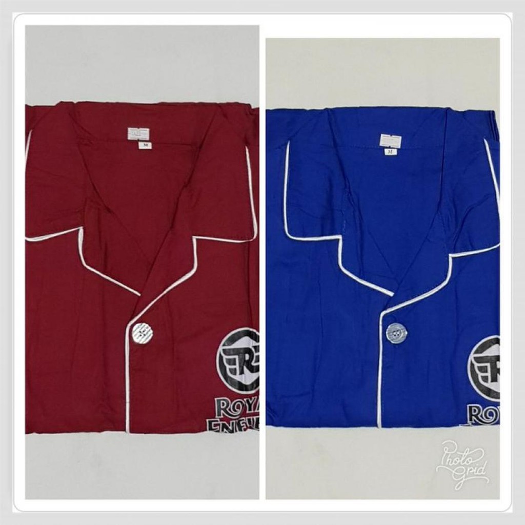 Baju Tidur Piyama Laki Laki Dewasa - Biru, M