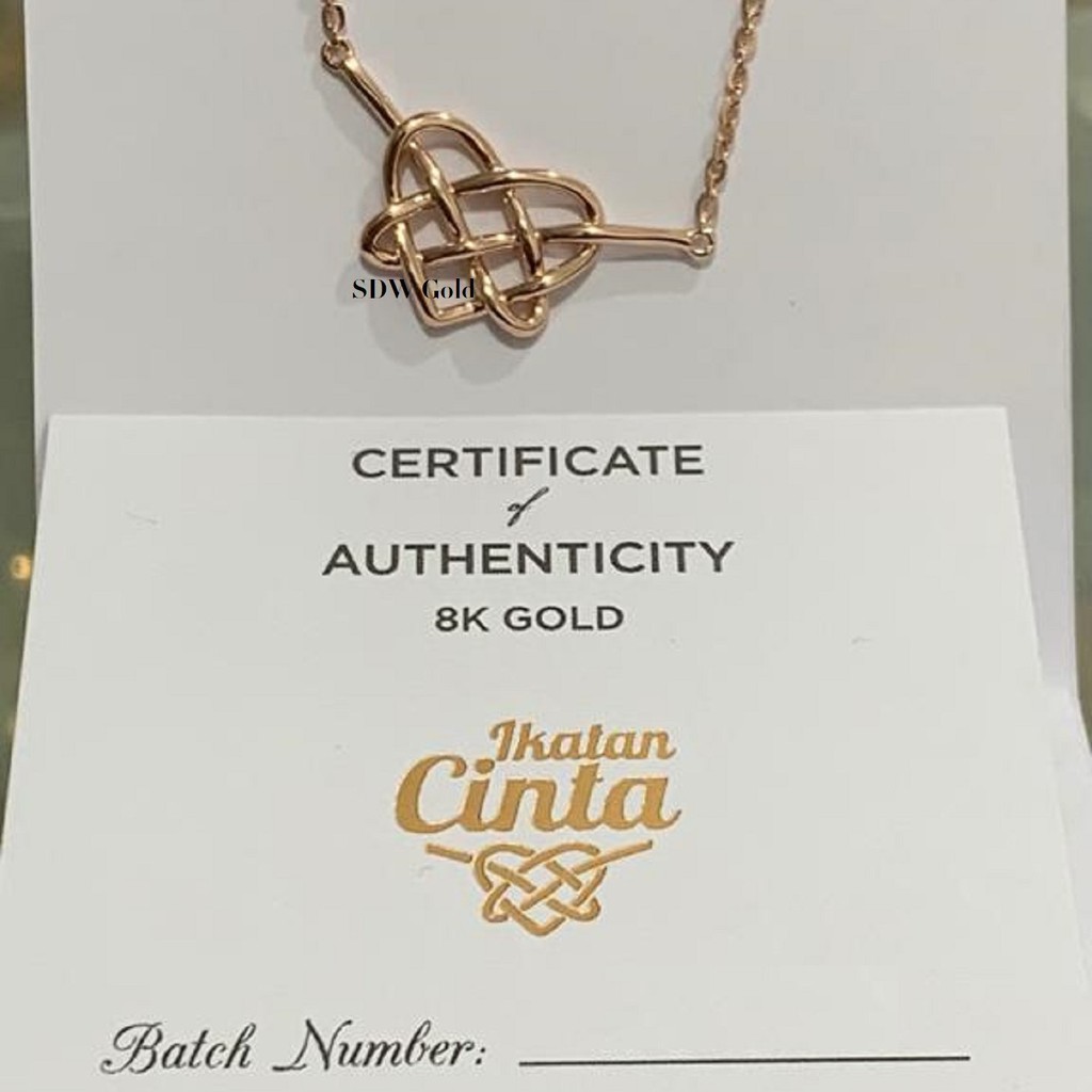 Kalung Emas &quot;Ikatan Cinta / Andin&quot; Panjang Edisi Spesial 8K - SDW Gold -