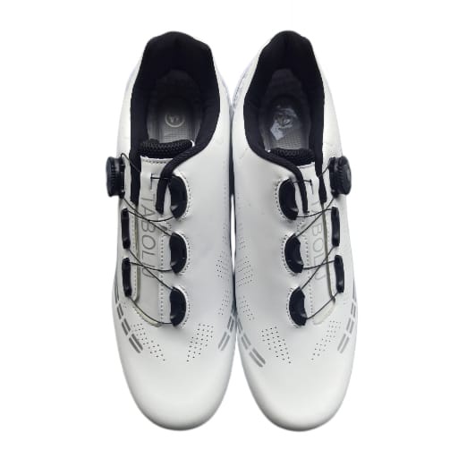 SPEED Sepatu Cleat sepeda Roadbike Road Bike model LOOK SPD - PUTIH DOFF