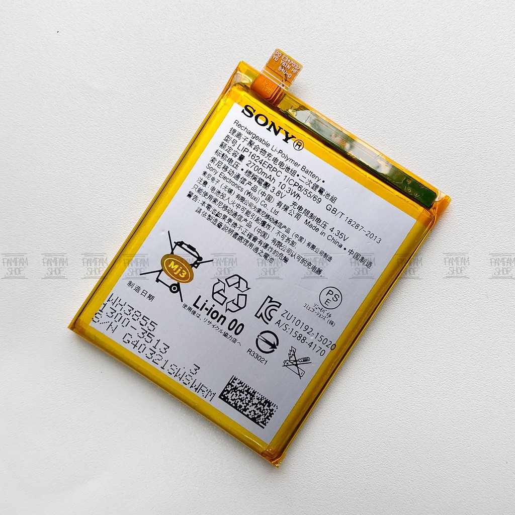 Baterai Sony Xperia X Performance XP LIP1624ERPC F8132 F8131 AU SOV33 SO-04H SO-04H Original OEM Batrai Battery Batre HP Ori Handphone