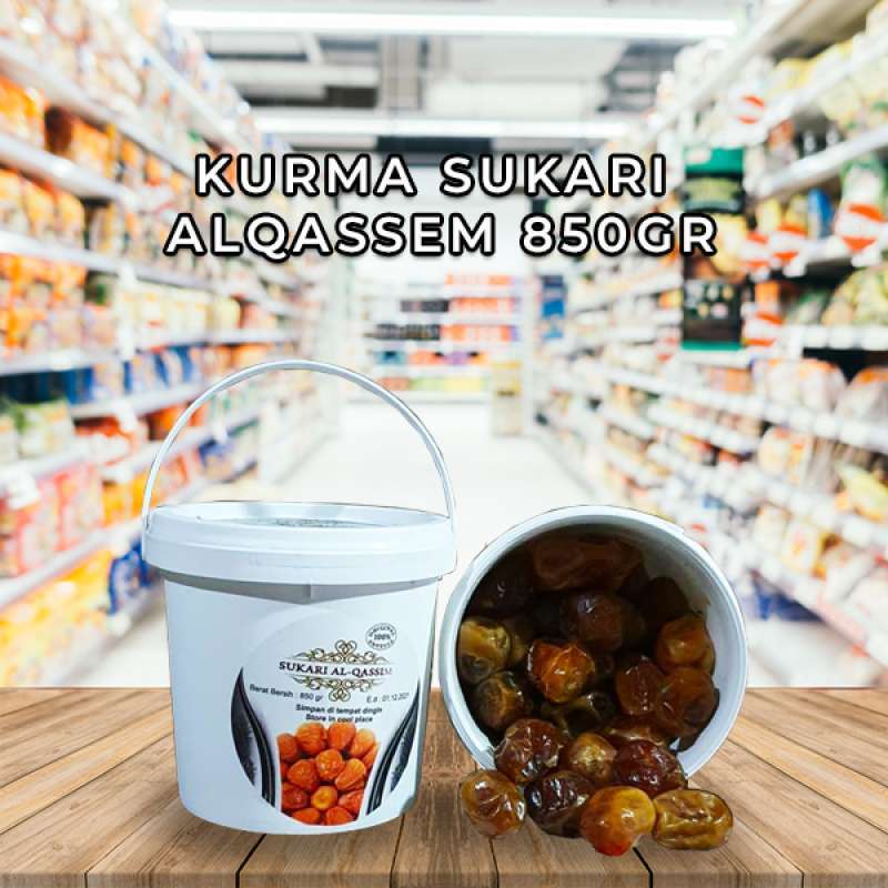 

Terbaru Kurma SUKARI Ember Al-Qossim 850 GR/ Sukkari Ember Premium Kualitas 100% SUPER PREMIUM