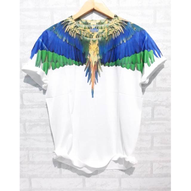 Tshirt Baju Kaos Printing 3D Arm Sayap Bangkok Thailand Fullprint Print Import Marcelo Burlon Distro