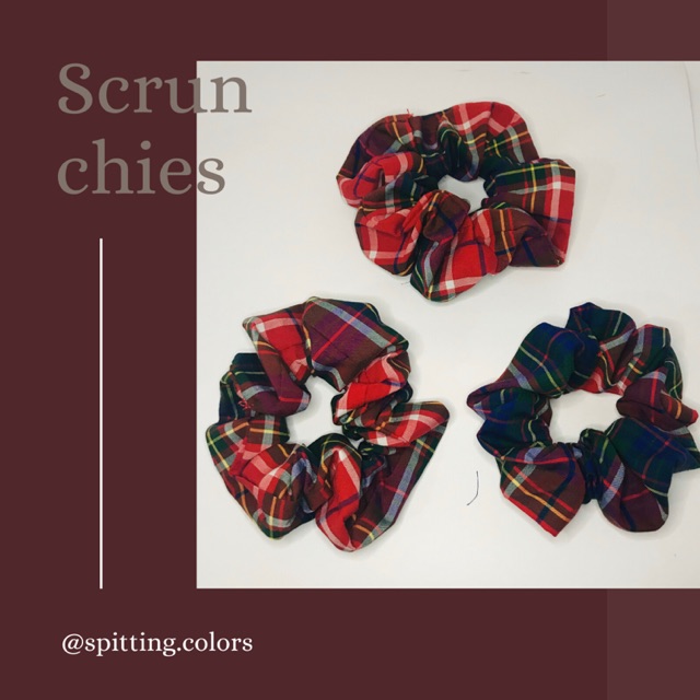 

School uniform scrunchies