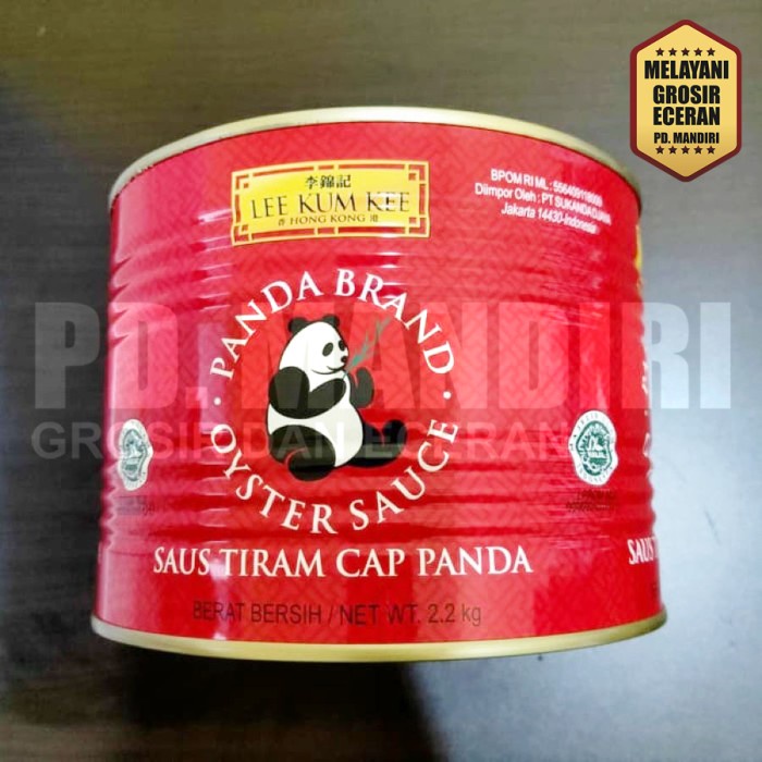 

CAP PANDA SAUS TIRAM LEE KUM KEE 2,2 KG / OYSTER SAUCE / LKK