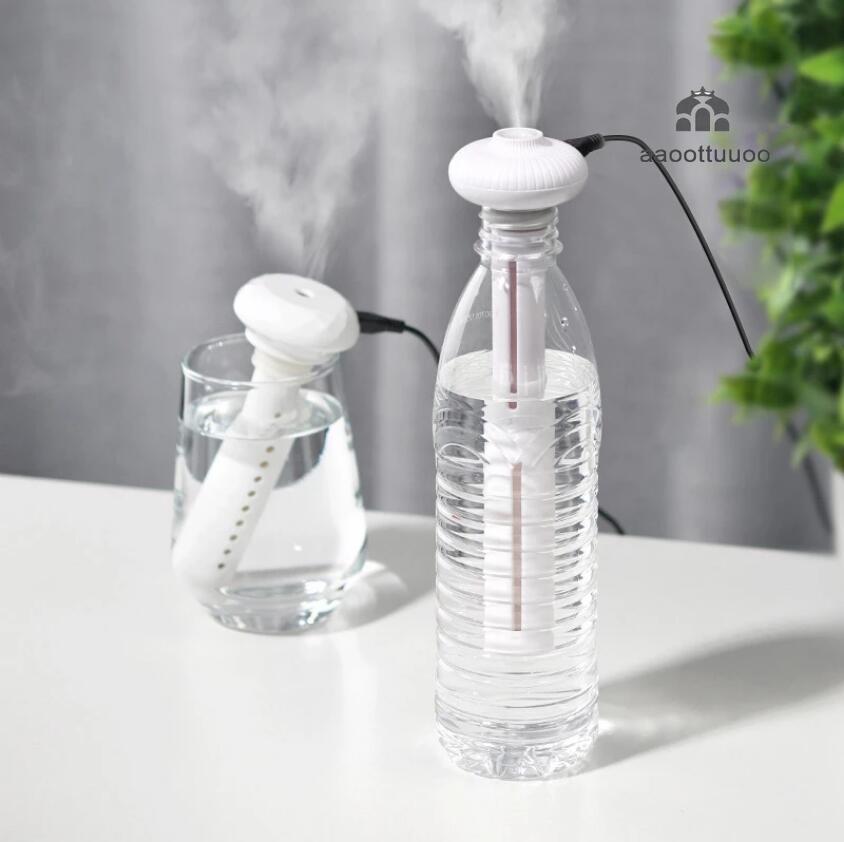 【TERSEDIA &amp; COD】Air Humidifierdiffuser Aroma Usb Portable Desain Botol Donat Bisa Dilepas Untuk Rumahkantor