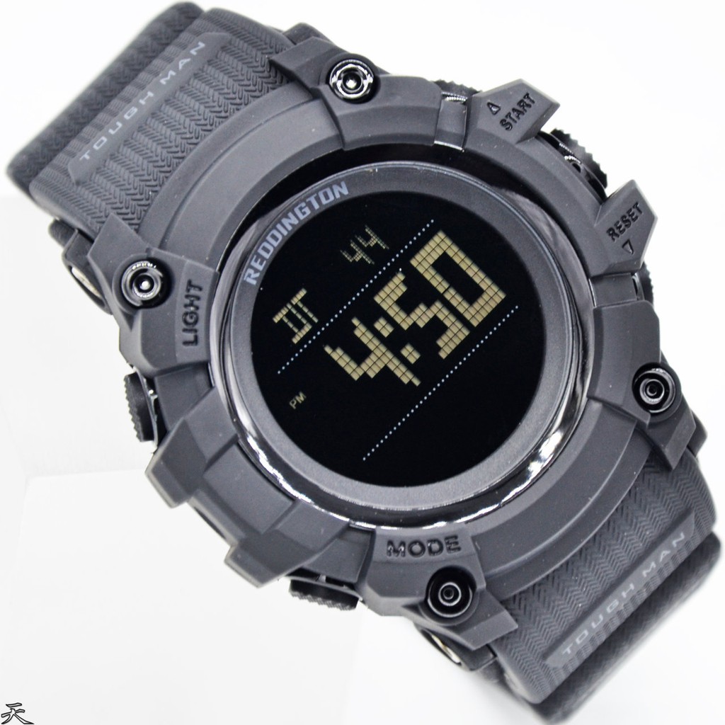 Jam Tangan Pria ORIGINAL REDDINGTON 6058 Digital Watch BLACK