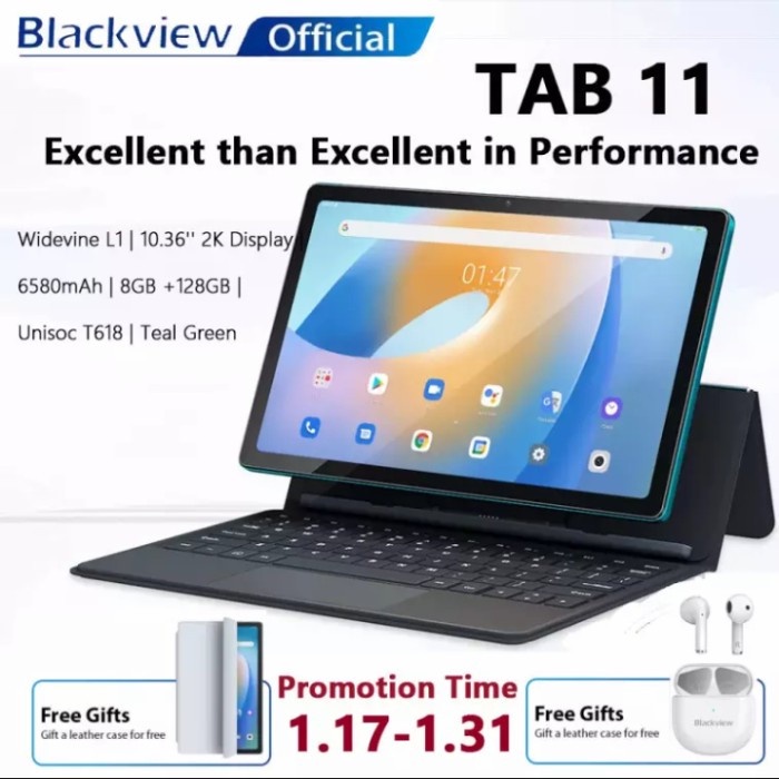 Blackview Tab 11 Tablet 10.36inch RAM 8GB ROM 128GB Free Case