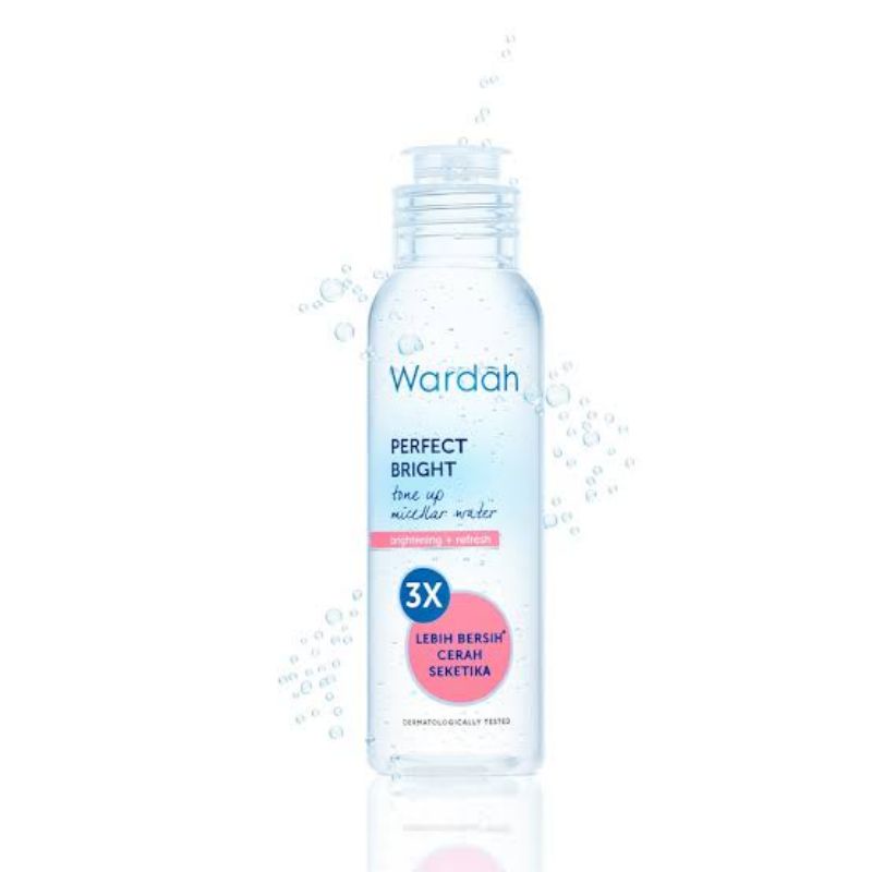 Wardah Micellar Water Perfect Bright Tone Up 100 ml / Micellar Water / Micellar Water Wardah / Pembersih Make Up