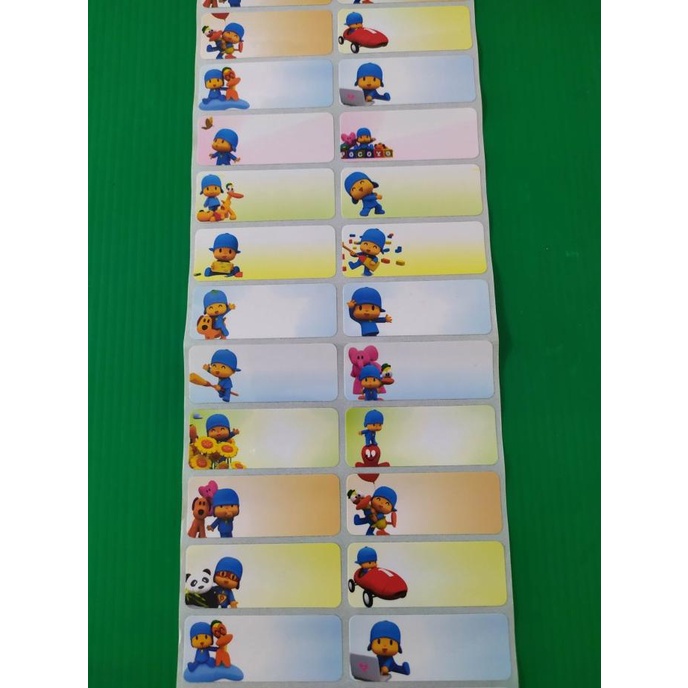 

(BISA COD) Label Nama Waterproof - Pocoyo TERUJI Kode 831