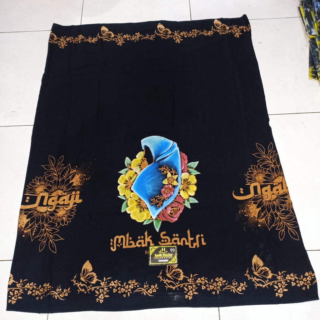 SARUNG CEWEK LUKIS MBAK SANTRI UKURAN BESAR bahan rayon halus dan adem