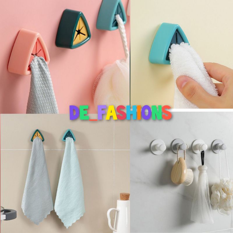 Gantungan Dinding Kamar Mandi Dapur Serbaguna Bentuk Bulat