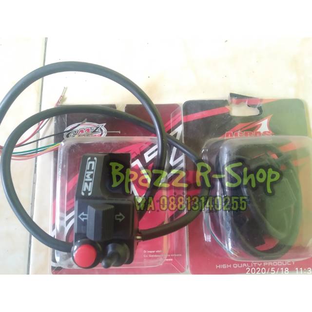 Saklar 3 tombol Holder switch saklar 3 tombol