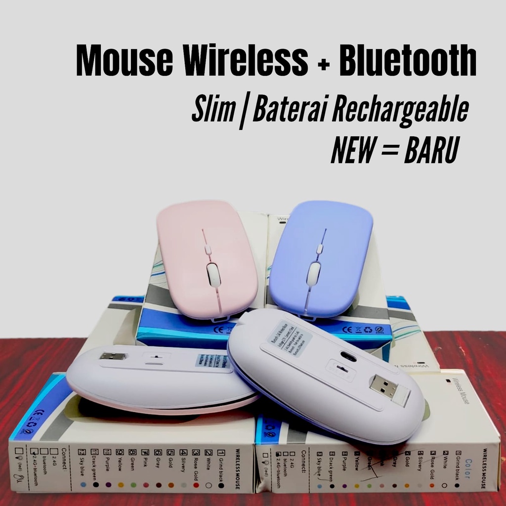 Mouse Bluetooth Wireless Handal Best Seller