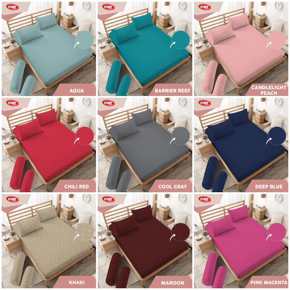 Distributor Kintakun Dluxe Polos Embosed - Sprei King  Pure White / Pink Magenta / Royal Violet / Barrier Reef k7mL9EiWwxXbJ