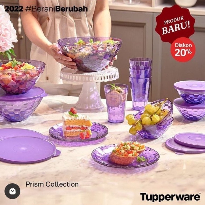 Prisma Bowl 500ml (1pcs) /prisma bowl /prisma bowl merah /bowl Tupperware /bowl merah/prisma bowl Tu