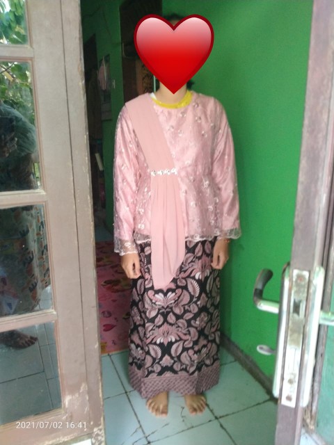 Blouse Anjela Dus - Aurora Selendang Ceruty - Stelan Kebaya Modern - Kebaya Wisuda - Kebaya Kekinian