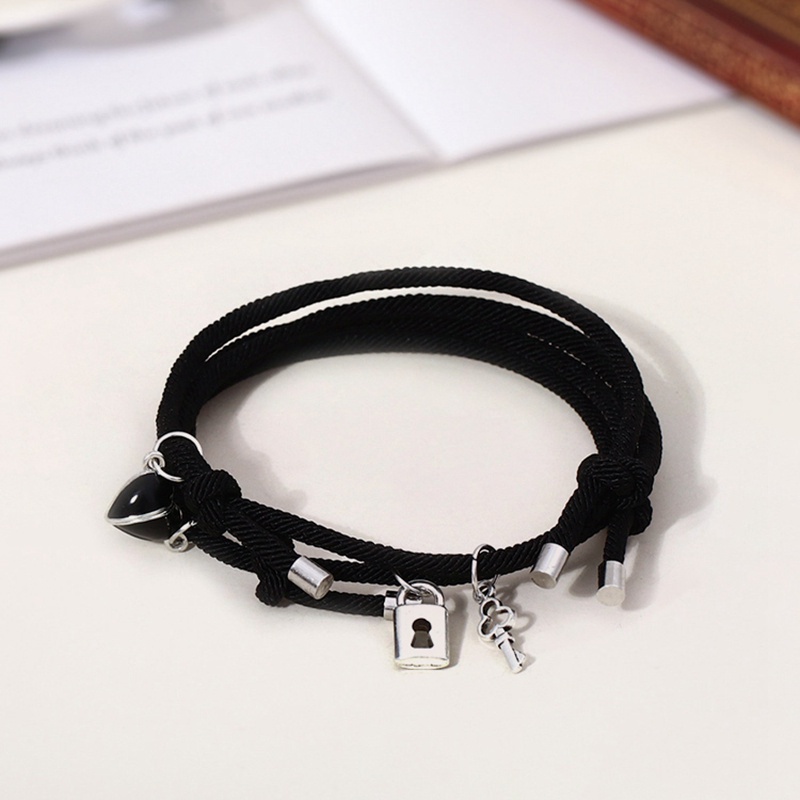 Fancyqube 2pcs Gelang Magnetik Handmade Dapat Disesuaikan Untuk Wanita