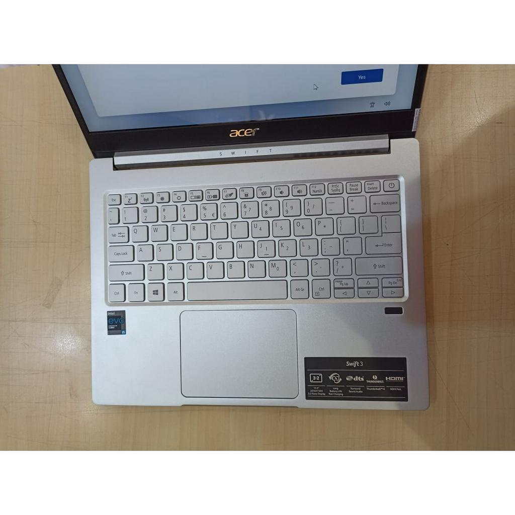 LAPTOP ACER SWIFT 3 SF313 INTEL I5 1135G7 8GB 1TB SSD IRIS XE 13.5&quot; QHD 2K BACKLIT FINGERPRINT WIN11HOME SILVER