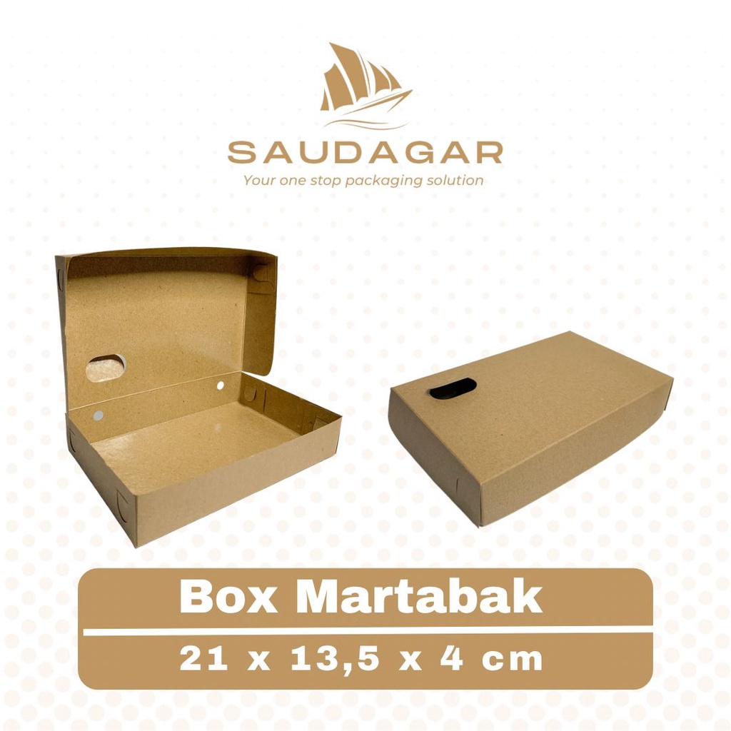 Box kotak martabak / kraft laminasi food grade