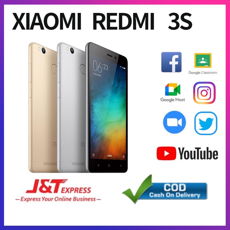 hp Xiaomi Redmi 3s RAM 3/32GB &amp; 2/16GB LTE 4G Android Smartphone murah handphone FULLSET GARANSI